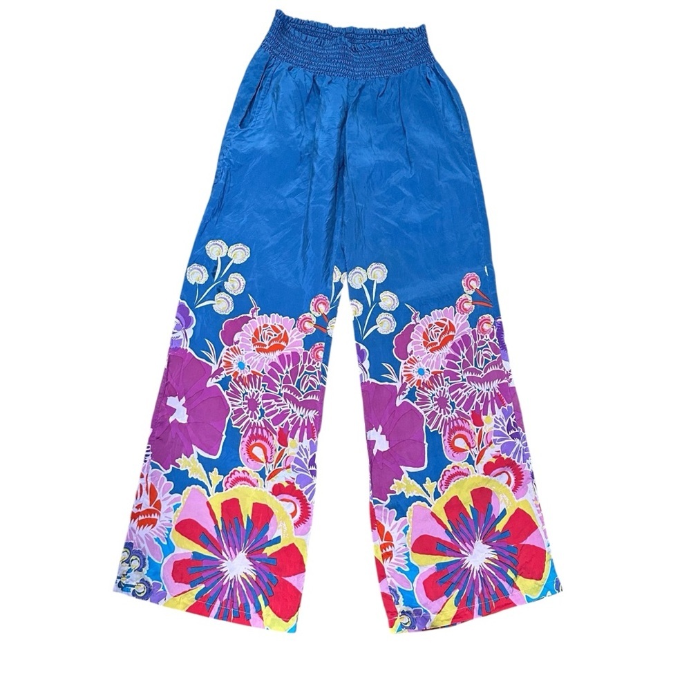 Anthropologie Pinkerton Floral Silk Pant. Sz: XS